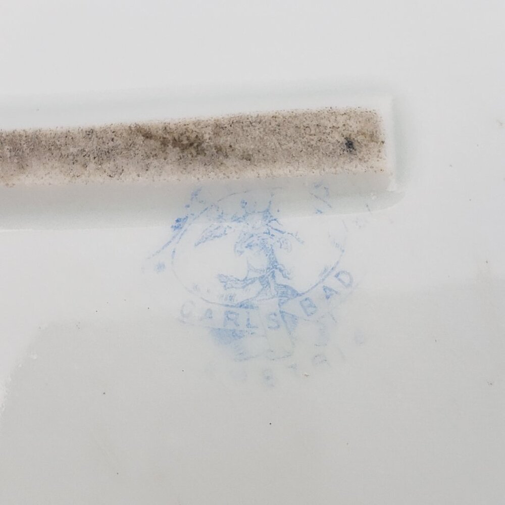 Antique Victoria Austria Pink Floral Gold Large Oval Serving Platter - Picture 7 of 8